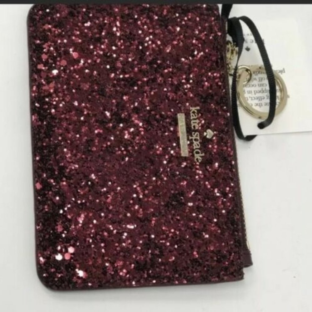 NWT Kate Spade Reiley Glitter Satchel+Key Wristlet - Picture 8 of 8